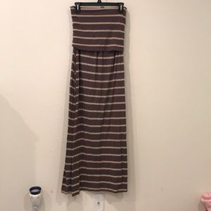Maitai strapless brown/tan dress 👗
